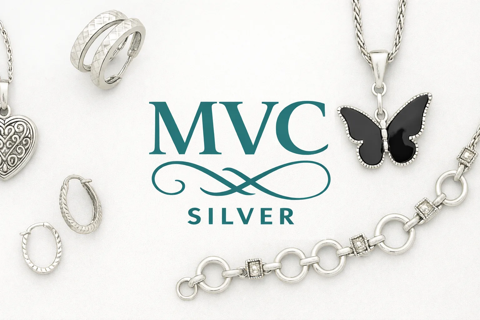 Selección de joyería mexicana de plata .925 MVC Silver